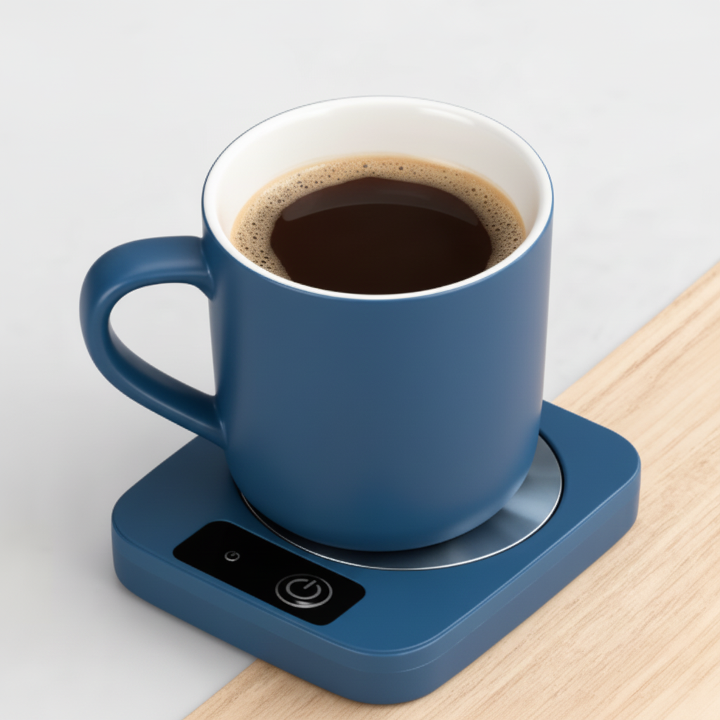 Blue Mug Warmer Set